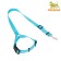 Safety belt for animals, in auto/to wood, Osh 37-50 cm, max. 77 cm, blue