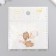 Decor for creativity metal, enamel "Fat White Cat" Gold 2x1.4 cm
