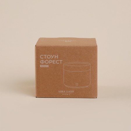 Bank for storing bulk products SL Home "Stun Forest", 220 ml, 8.7 × 5.7 cm, ceramic, white color-2
