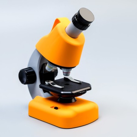 Microscope "Young Biologist" Frendering to x1200, yellow, backlight-2