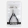 Manicure nippers for cuticle, double spring, 11 cm, blade length - 8 mm, silver/black color