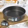 A set of baking forms “Elin. Circle ”, 3 subjects: D = 22/24/26 cm, removable bottom, anti -stick coating, black color