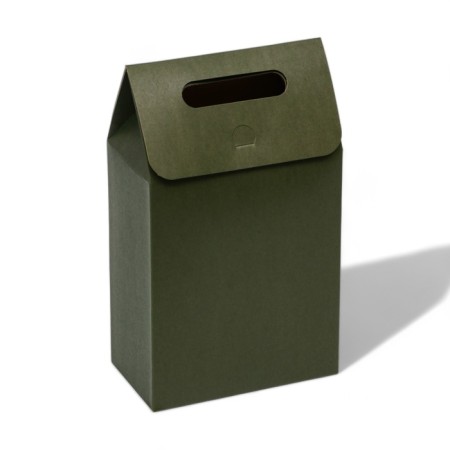 Box package with a handle, green, 27 x 16 x 9 cm-2