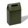 Box package with a handle, green, 27 x 16 x 9 cm