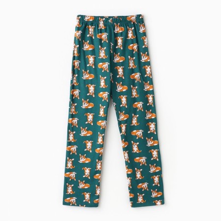 Home female "Corgi" (T -shirt/pants), white/green color, size 46-9