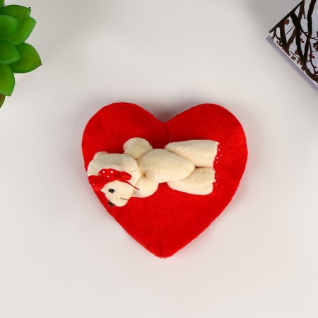 Soft toy "Bear on Heart", species mix-2