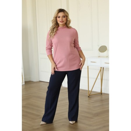 Women's turtleneck, size 52, pink color-12