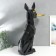 Souvenir Polystone stand 3D "Black dog with glasses" d = 26 cm 77x26x20 cm