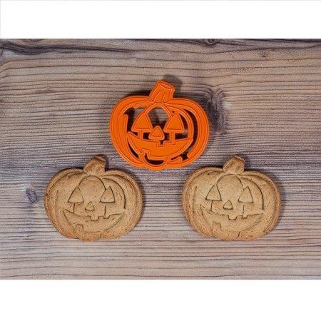 Pumpkin cookies, cutting, stamp, 9.5 × 8.5 × 1 cm, orange color-6