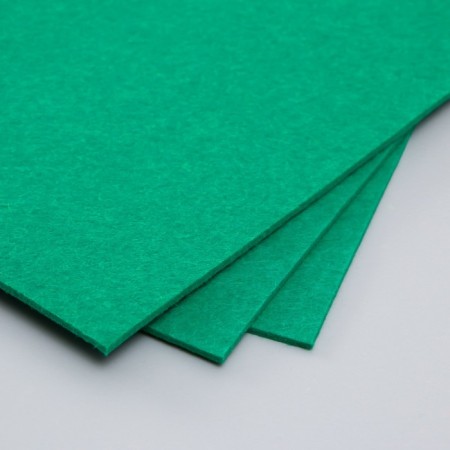 A set of hard felt "Astra" (3 pcs) Emerald, 3 mm, 20x30 cm-2