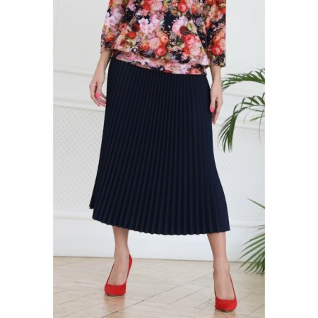 Women's skirt, size 48, blue color-1