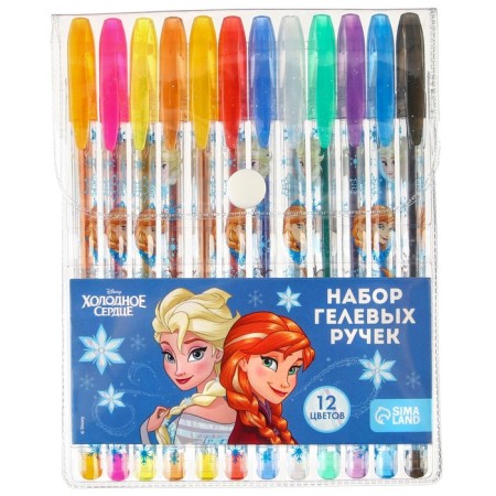 Ballic handle with sparkles, 12 colors, cold heart-3