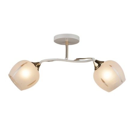 Lamp Ceiling Economy Highlight 12228/2WT+FGD WT, 2x60W, E27, 23x17x43 cm, white color