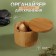 Organizer for storage "Bamboo", with a sliding cover, D 9 × 7 cm, brown color