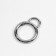Karabin ring, double, d = 25/35 mm, thickness - 5 mm, with a mount of 12 × 3 mm, 5 pcs, silver color