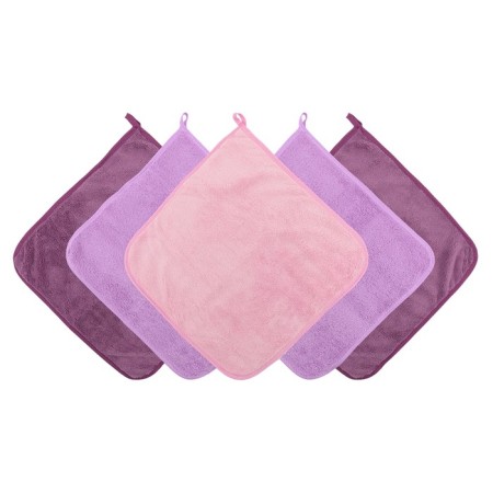 Set of towels "season", size 30x30 cm, 5 pcs, lilac color-1