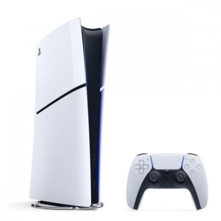 PlayStation 5 Slim Digital CFI-2000 B01, white/black game console