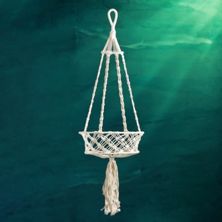 Suspended Kashpo - Macrame "Lilly" 25x25x12cm