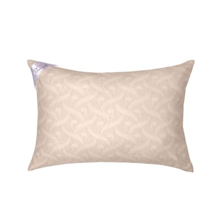 Organic cotton pillow, size 50x72 cm, light-coffee color