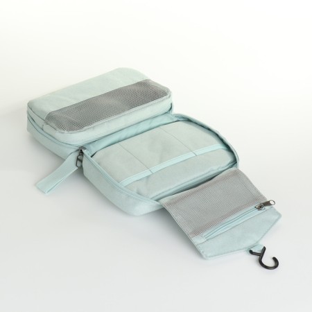 Cosmetic bag on lightning, blue color-2