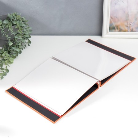 Photo album 20 sheets "Jeans Orange" Tekstil 28x27 cm-2