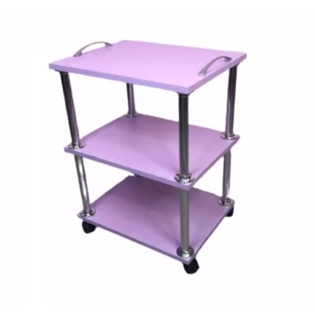 Cosmetological trolley, size 65 × 45 × 35 cm, lilac color
