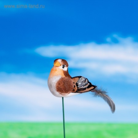 Plug "bird Blide Blue" 3x3cm/8cm, set 12pcs, mix-6