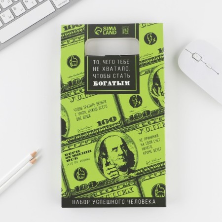 Gift set "Successful Man": A5 diary A5 80 sheets, planing 50 sheets and Plastic pen.-1
