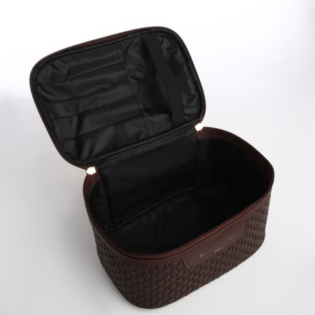 Lightning cosmetic bag, brown color-2