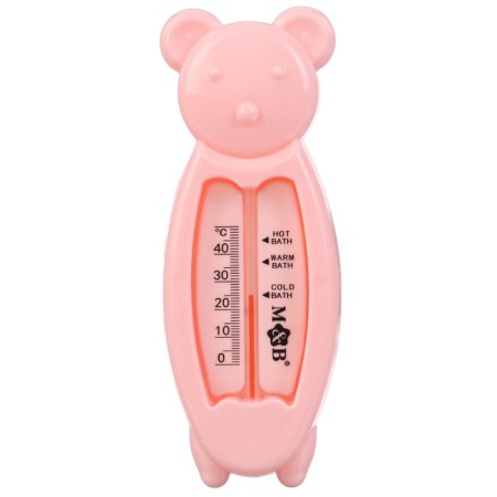 The bathroom thermometer "Bear", pink color-1