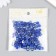 Decor for creativity plastic "Half of beads. Blue gamma" 20 g 0.8x0.8 cm