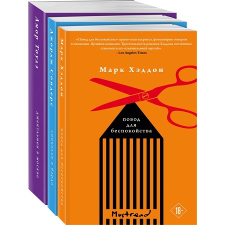 Book Tower (a set of 3 books). Haddon M., Sonders J., Tolez A.