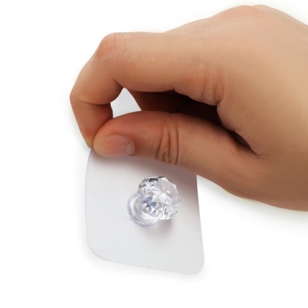 Hand button with an adhesive surface of the tundra, transparent, set 4 pcs.-9