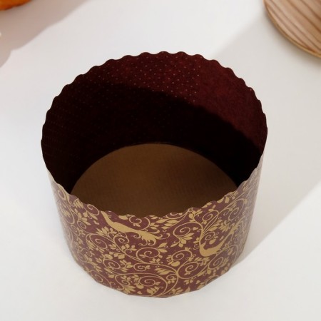Paper form for cake, Maffin and Kulich "Paradise Garden" 110x85mm (packing 1900 pcs)-1