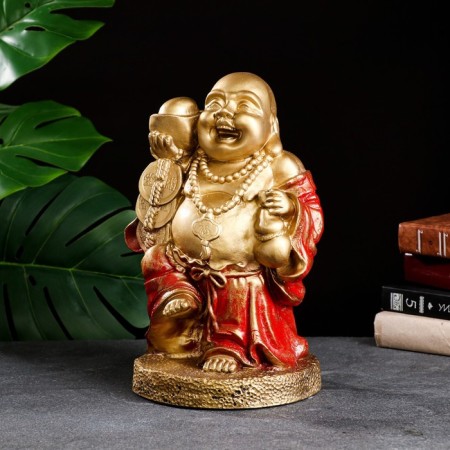 Figure "Hothee cheerful" bronze red, 19.5x17x30cm-1