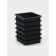 Baking forms perforated shade “Square”, set 6 pcs, plastic, 8 × 2 cm, black