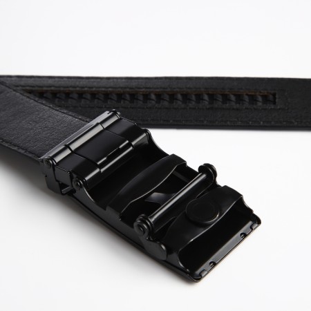 Male "giant" belt, width 3.5 cm, machine gun, black color-2