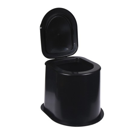 Country toilet, h = 35 cm, without a bottom, with holes for attaching to the floor, black-2