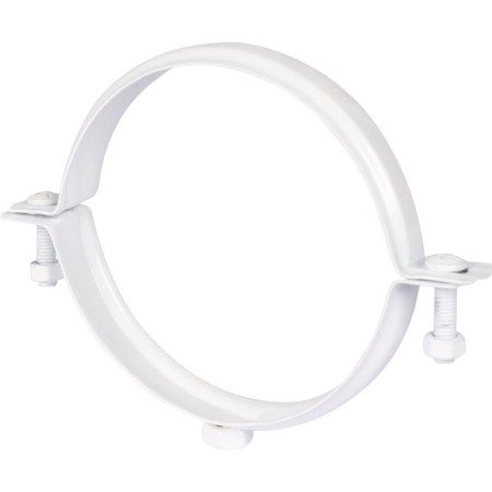 The chimney element Rommer RCA-6010-000003, mount to the wall, D = 100 mm, metal, white-3