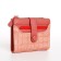Women's wallet on the button, pink color