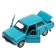 Metal machine "ZAZ -968A", retro - model "Zaporozhets", doors, trunk, inertia, 12 cm blue are opened