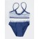 Bathing suit for girls, height 134-140 cm, blue, white color
