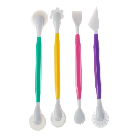 A set of tools for modeling clay, plasticine, plastics, 4 pieces-3