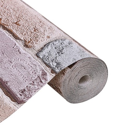 Paper bricks 301-02, 0.53x10.05m, pink/lilac/gray-2