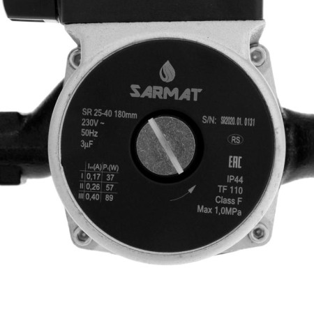 Circulation pump Sarmat SR 25-40, 37/57/89 W, pressure 4 m, cable 1.2 m-2