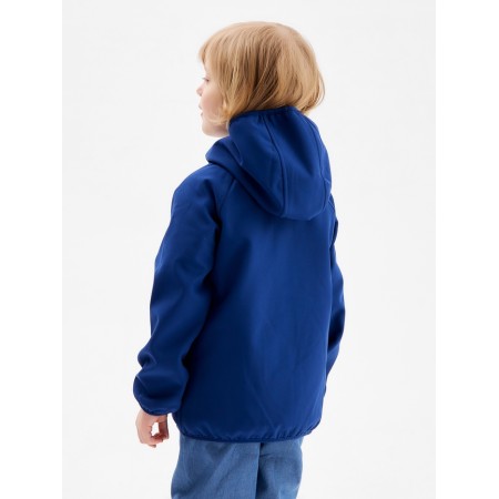 Demisason windbreaker for Minaku boys from SoftShell on fleece, waterproof, dark blue, height 110 cm-3