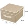 Storage box "Len", 30x30x18 cm, sand