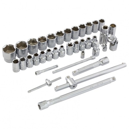 Tool set GROSS 14151, 101 before, 120 teeth, CRV, 1/4 ", 1/2"-4