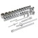 Tool set GROSS 14151, 101 before, 120 teeth, CRV, 1/4 ", 1/2"