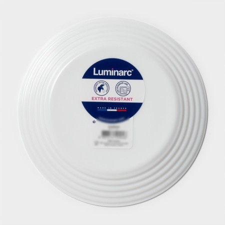 Dessert plate Luminarc Harena, D = 19 cm, glass ceramic, white-4